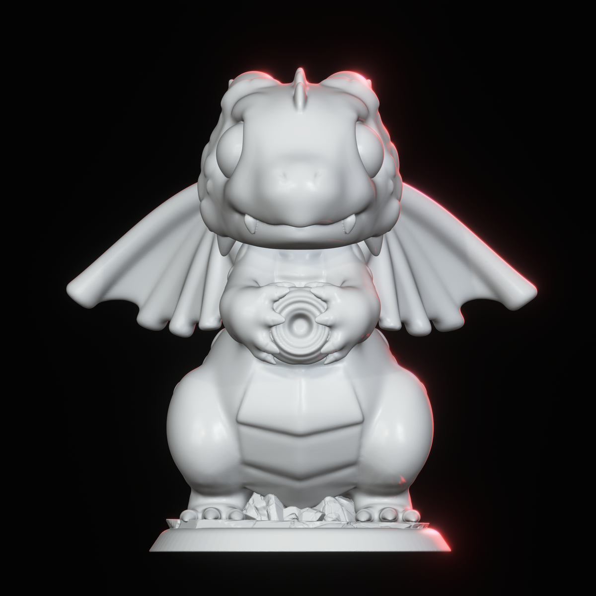 Chibi Dragon Mini – “Biscuit” (STL Only)