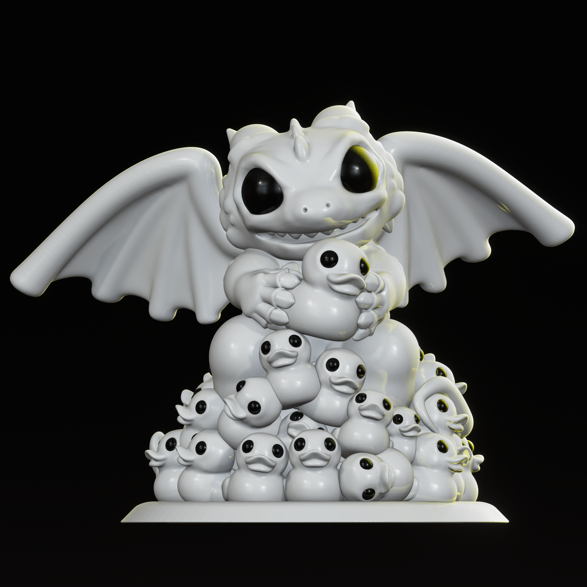 Chibi Dragon Mini – Rubber Duck Hoard (STL Only)
