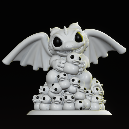 Chibi Dragon Mini – Rubber Duck Hoard (STL Only)